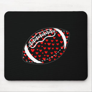 Tapis De Souris Cœurs de la Saint-Valentin Joueur de Footballeur F