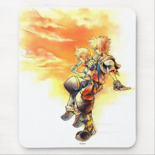 Tapis De Souris Coeurs du Royaume II   Roxas & Sora Mangeant des g