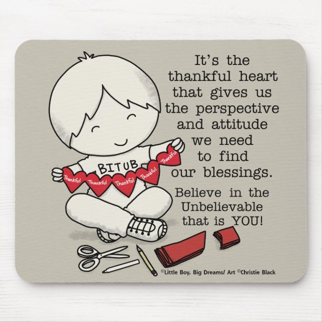 Tapis De Souris Coeurs généreux (Devant)