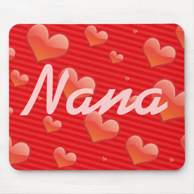 Tapis De Souris Coeurs Mousepad de Nana (Devant)