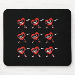 Tapis De Souris Cœurs qui Dabbing Enfants Garçons Saint-Valentin J