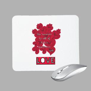Tapis De Souris Cœurs rouges