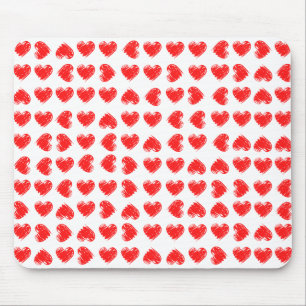 Tapis De Souris Cœurs rouges