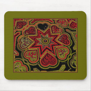Tapis De Souris 'Coeurs Rustiques' Mousepad