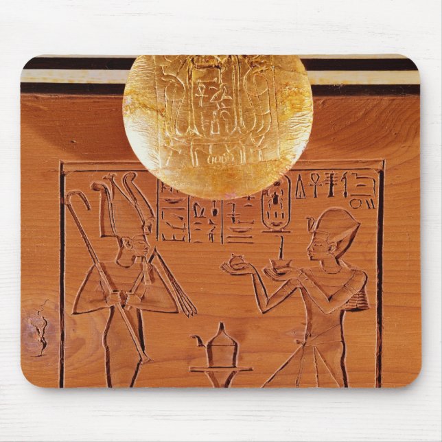 Tapis De Souris Coffre portatif, détail de Tutankhamun (Devant)