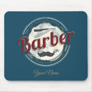 Tapis De Souris Coiffeur de cheveux Hustler Coiffeur Rétro coiffeu