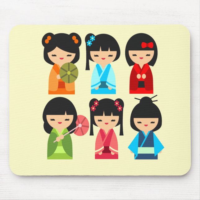 Tapis De Souris Cokeshi doll (Devant)