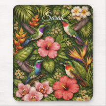 Colibri botanique tropical luxuriant Personnalisé