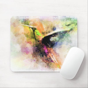 Tapis De Souris Colibri d'aquarelle