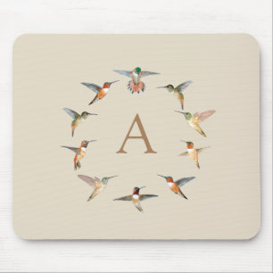 Tapis De Souris Colibri monographique personnalisé