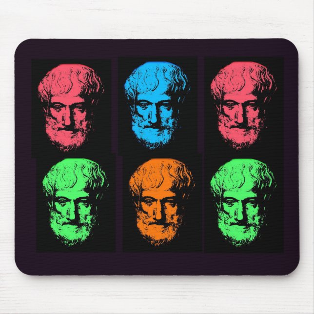 Tapis De Souris Collage d'Aristote (Devant)