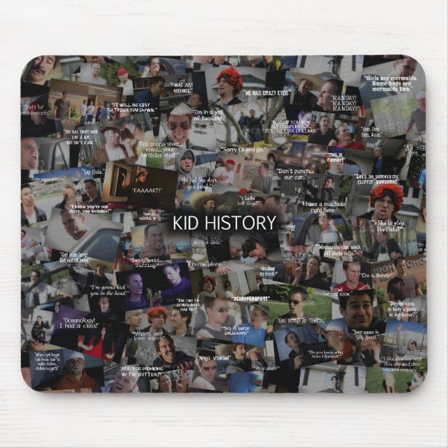 Tapis De Souris Collage de citation "d'histoire d'enfant" (Devant)