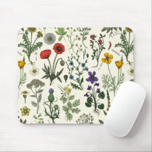 Tapis De Souris Collage de fleurs sauvages