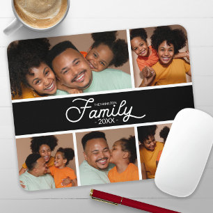 Tapis De Souris Collage de photos de famille moderne