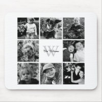 Collage et monogramme de photo de famille