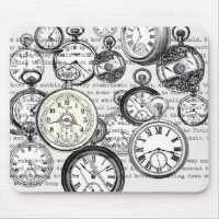 Collage Montre de Gousset Victorienne Alice au Pay