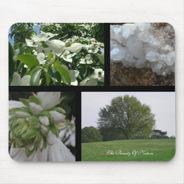 Tapis De Souris Collage Mousepad de beauté de natures (Devant)