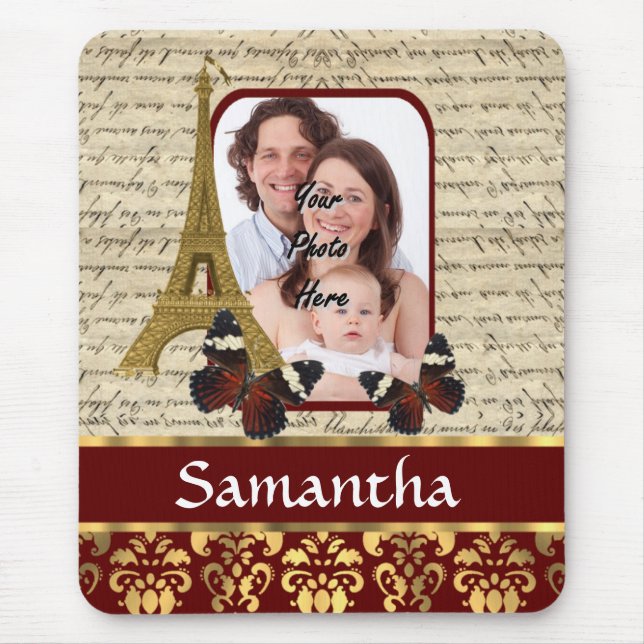 Tapis De Souris Collage Paris vintage (Devant)