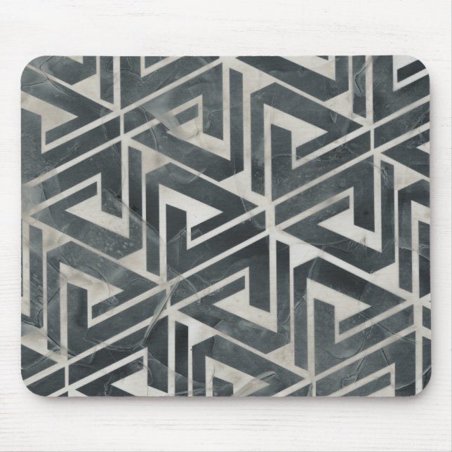 Tapis De Souris Collection de carreaux neutres - Géométrique (Devant)