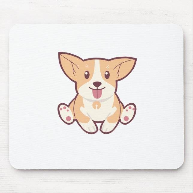 Tapis De Souris Collection de chiens mignons (Devant)