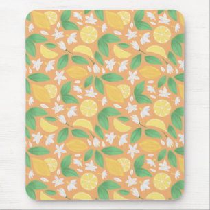 Tapis De Souris Collection de Motifs de paniers de fruits - Citron