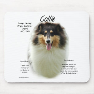 Tapis De Souris Collie (tri rude) Conception de l'histoire
