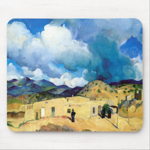 Tapis De Souris Collines vintages de Santa Fe