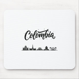 Tapis De Souris Colombia Skyline Travel Vacation Outfits 