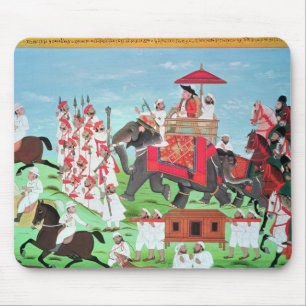 Tapis De Souris Colonel James Todd voyageant par l'éléphant
