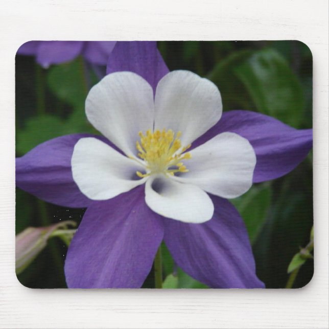 Tapis De Souris Colonne Mousepad violet et blanc (Devant)