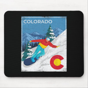 Tapis De Souris Colorado - Snowboard hiver Snowboard Snowboa