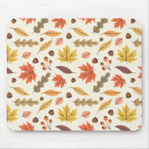 Tapis De Souris Coloré Feuille d'automne Motif
