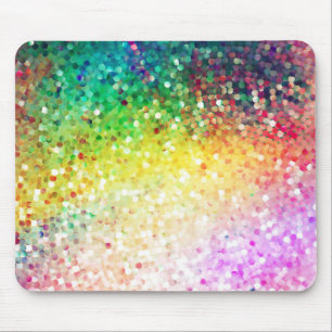 Tapis De Souris Coloré Pastel Tons Parties scintillant rétro