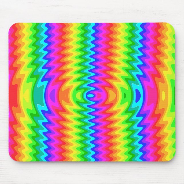 Tapis De Souris Coloré psychédélique Mousepad (Devant)
