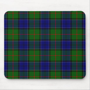 Tapis De Souris Colquhoun tartan bleu vert plaid