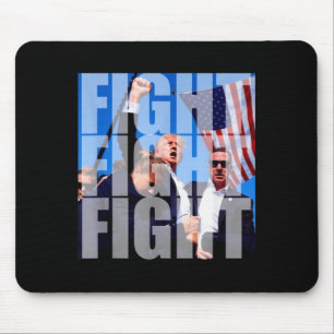 Tapis De Souris Combat Combat Combat Pour Donald Trump 2024 Électi