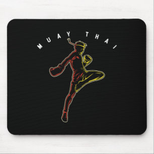 Tapis De Souris Combattant de sport de Muay Thai Mma Boxe Thaïland