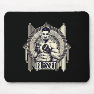 Tapis De Souris Combattante de cage de boxe thaïlandaise de kickbo