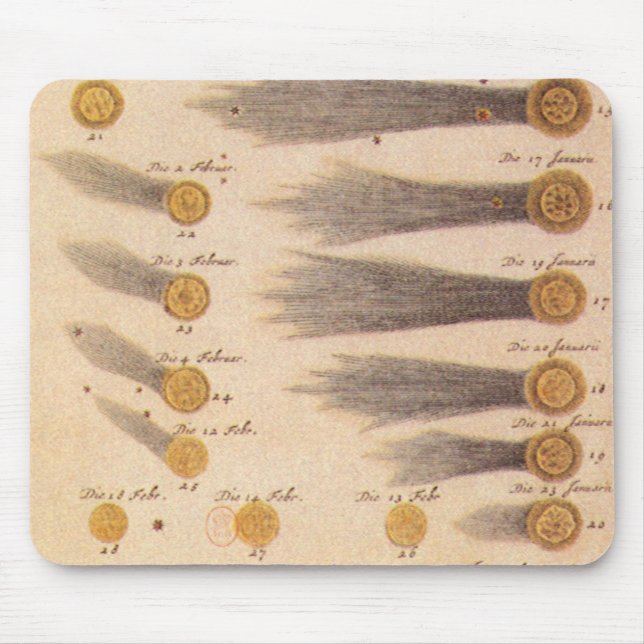 Tapis De Souris Comètes par Stanislaw Lubieniecki, Astronomie Vint (Devant)