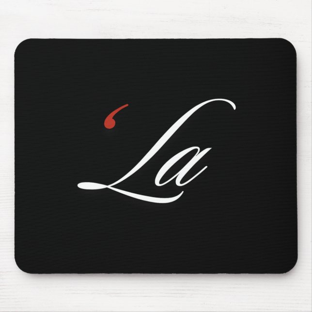 Tapis De Souris Comma La Kamala Harris Ponctuation amusante La Els (Devant)