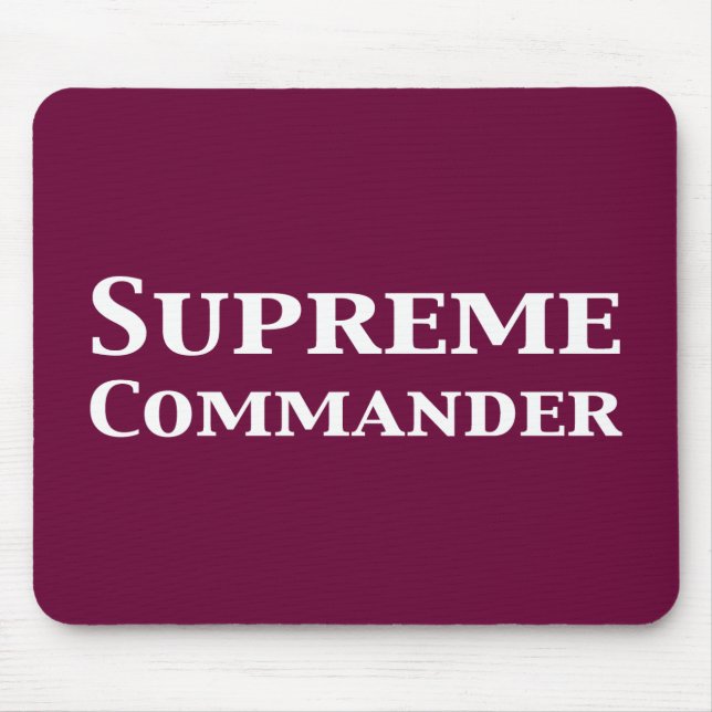 Tapis De Souris Commandant suprême cadeaux (Devant)