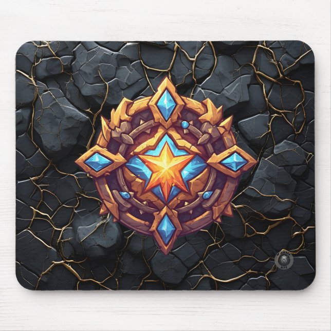 Tapis De Souris Commande Étoile Dorée  (Devant)