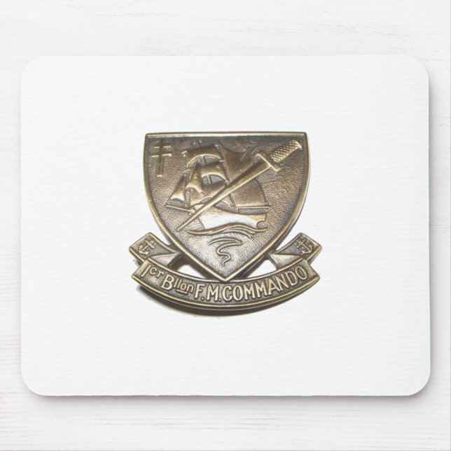 Tapis De Souris Commando Kieffer - Insigne 1er BFMC (Devant)