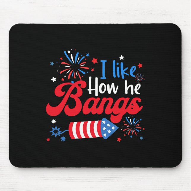 Tapis De Souris Comme comment elle explose Fireworks Funny Couple  (Devant)