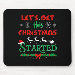 Tapis De Souris Commençons ce Noël Fête de Noël C