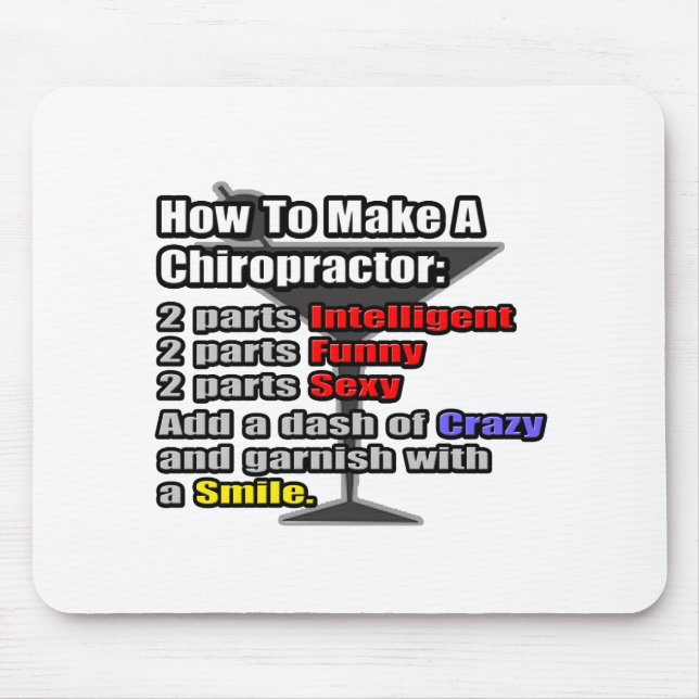 Tapis De Souris Comment faire un chiropraticien (Devant)