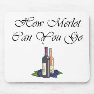 Tapis De Souris Comment le merlot peut vous aller manuscrit