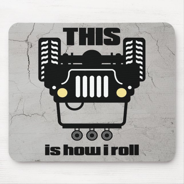 Tapis De Souris Comment rouler | 4x4 Camion-remorque tout terrain (Devant)