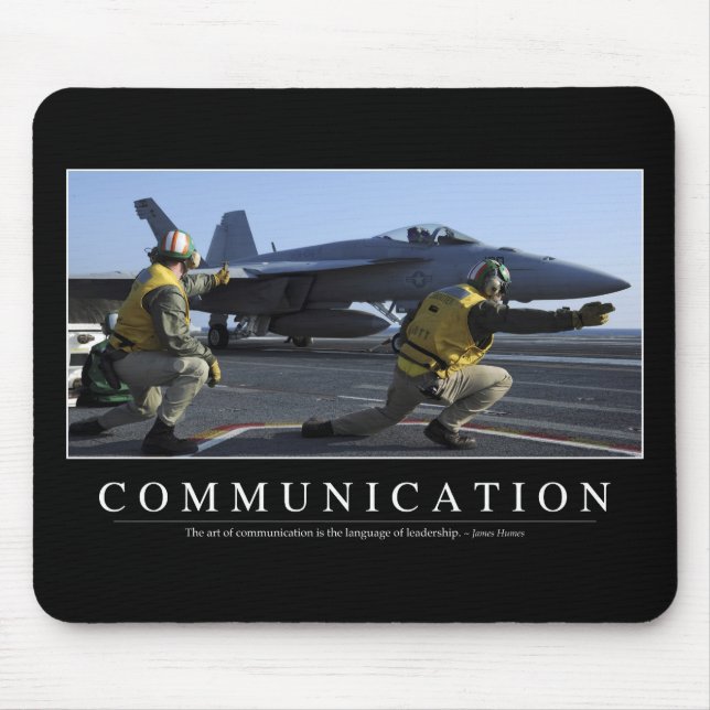 Tapis De Souris Communication : Devis inspirant (Devant)