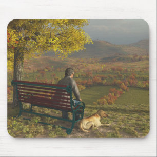 Tapis De Souris Compagnons Mousepad d'automne